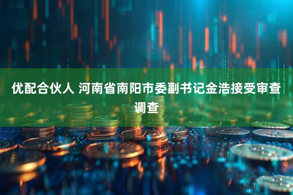 优配合伙人 河南省南阳市委副书记金浩接受审查调查